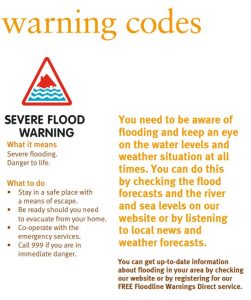 Flood warning codes